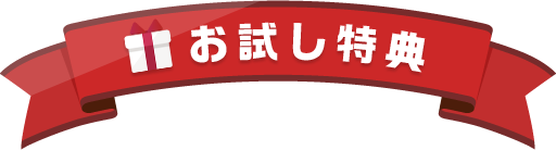 お試し特典