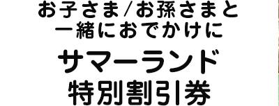 EPARK mmk：サマーランド特別割引券