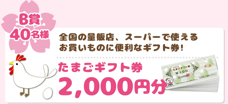 たまごギフト券2,000円分